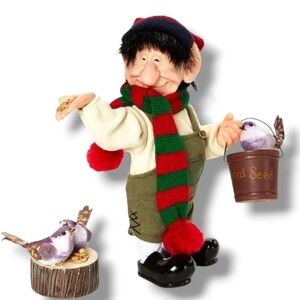 Zim's The Elves Themselves Donatello Elf Gnome Feeding Birds Figure 1999